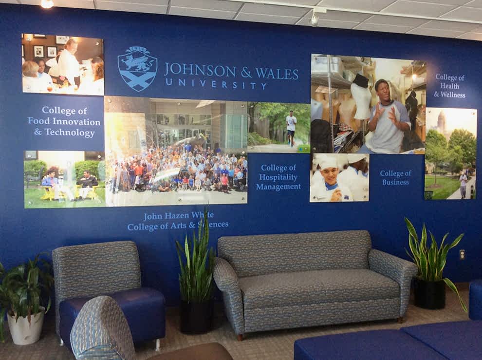 Lobby Signs Salisbury NC designed and installed for corporate wall branding in office environments