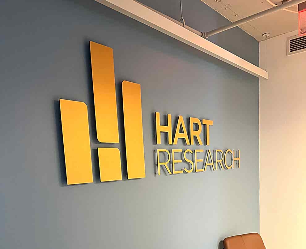 Lobby Signs Salisbury NC designed and installed as acrylic lobby signage for professional workplaces