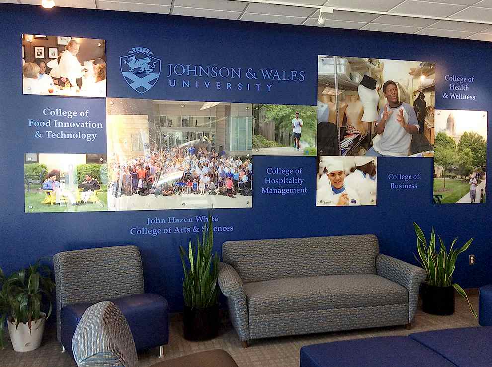 Lobby Signs Statesville NC designed and installed for corporate wall branding in office environments
