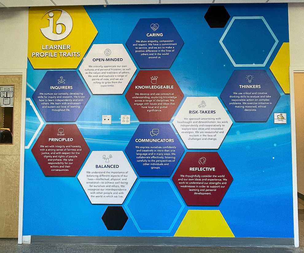 Workplace mission statement wall display featuring company vision Charlotte, NC