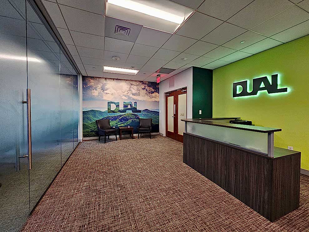 Office wall graphics and signs enhancing business interiors Charlotte, NC
