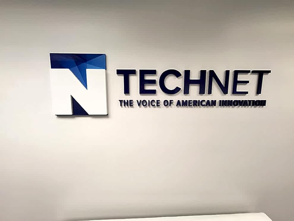 Branded office window graphics and signs for workplace interiors Charlotte, NC