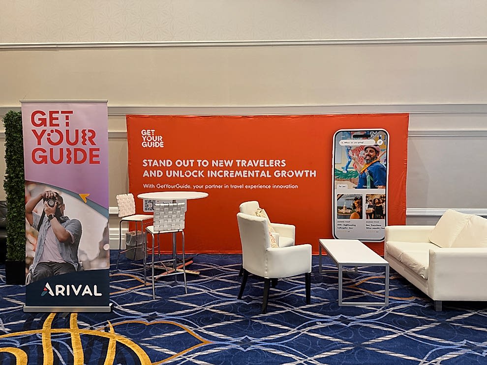 Retractable banner display with branded graphics for business Concord, NC