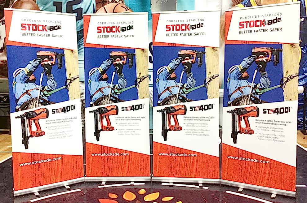 Custom retractable banner stand for corporate branding Concord, NC