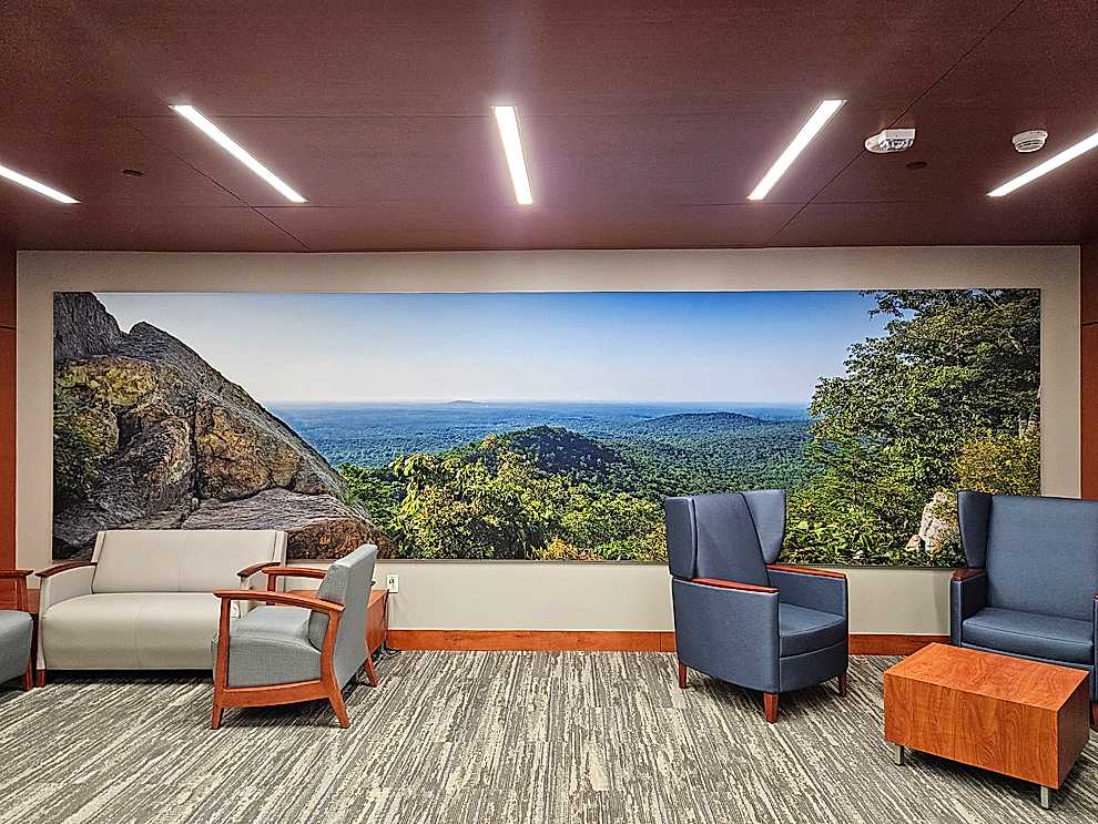 SEG fabric graphics installed with modular backlit frames in Charlotte, NC