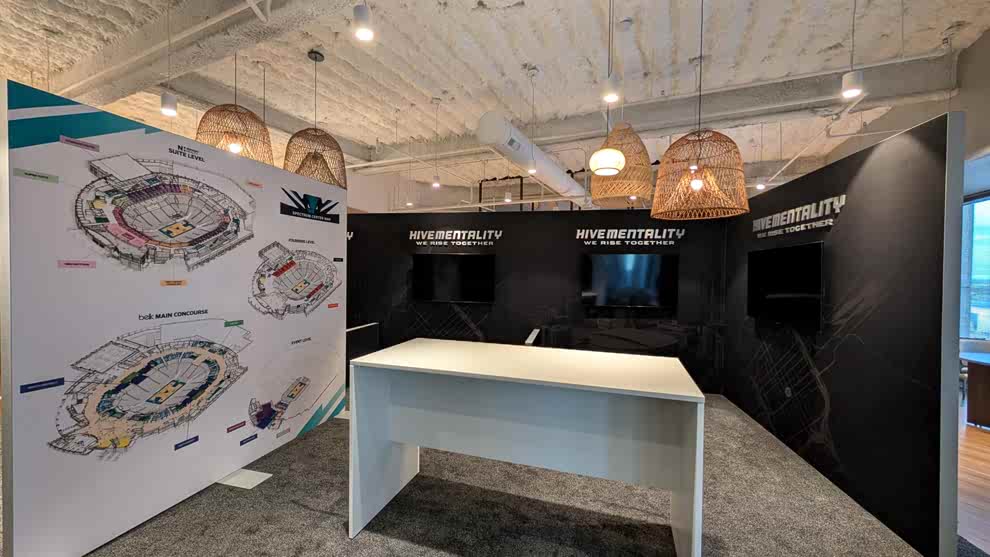 SEG fabric graphics with LED lightbox display in Charlotte, NC