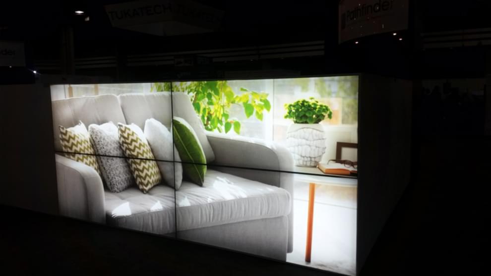 SEG fabric graphics with silicone edge design for events in Charlotte, NC