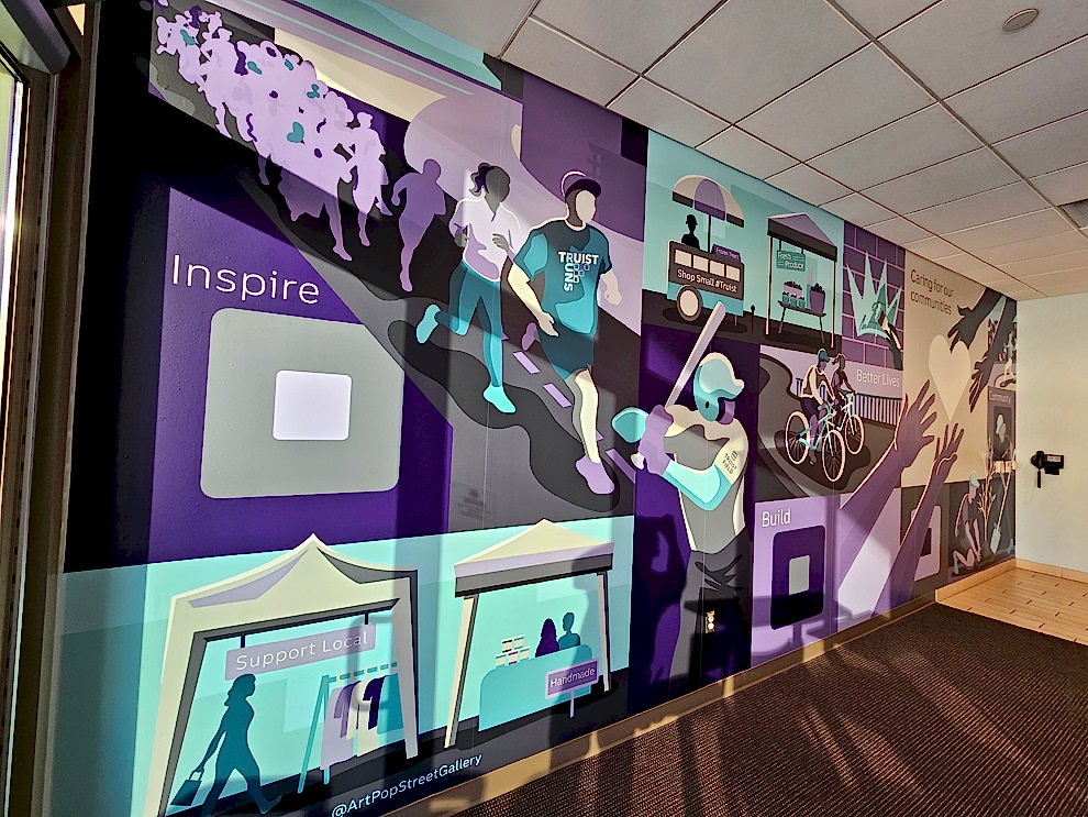 Sports venue signage and custom graphics installed in Charlotte, NC