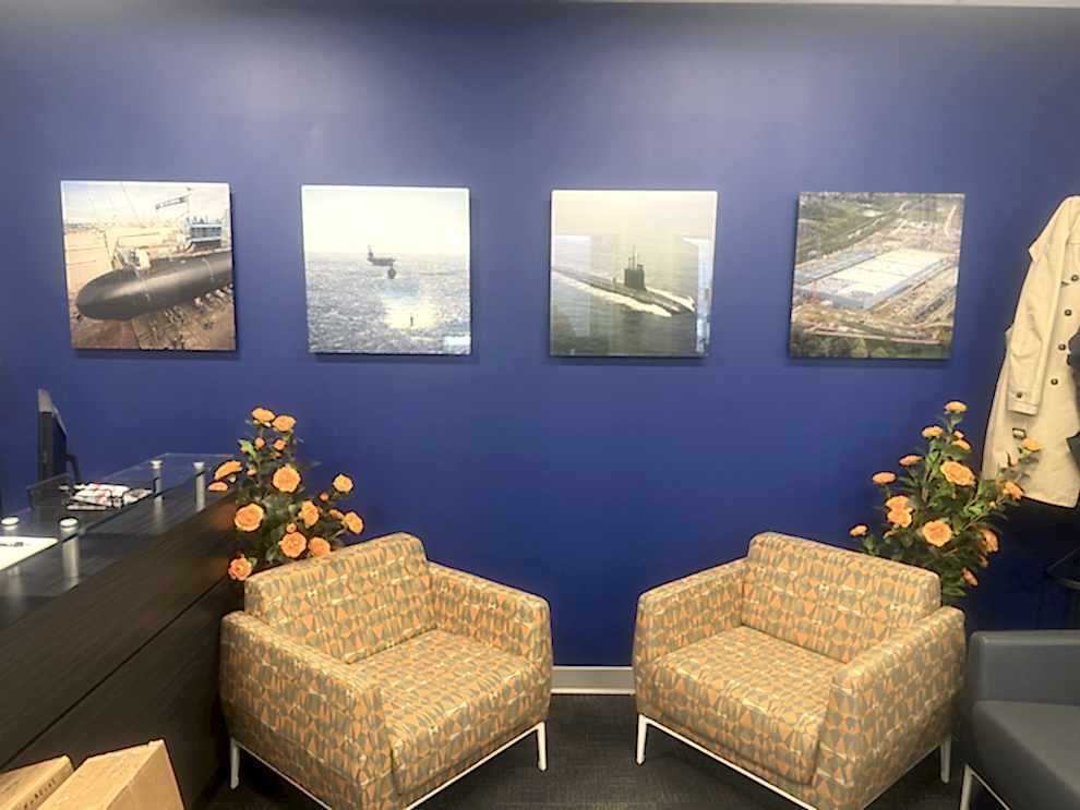 Standoff Mounted Signs in Charlotte, NC designed and installed for corporate lobby and reception areas
