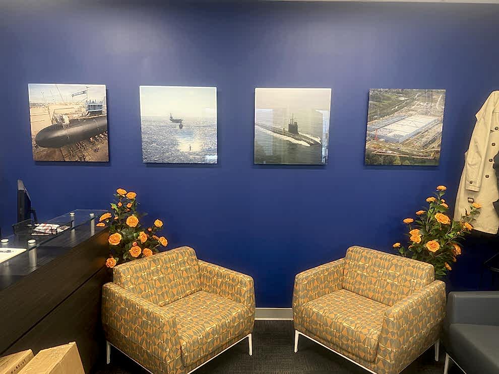 Standoff Mounted Signs in Concord, NC designed and installed for corporate lobby and reception areas