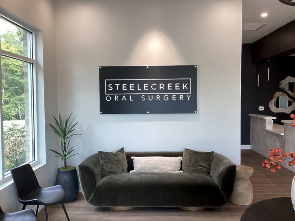 Standoff Mounted Signs in Concord, NC designed and installed for corporate office interiors and brand enhancement