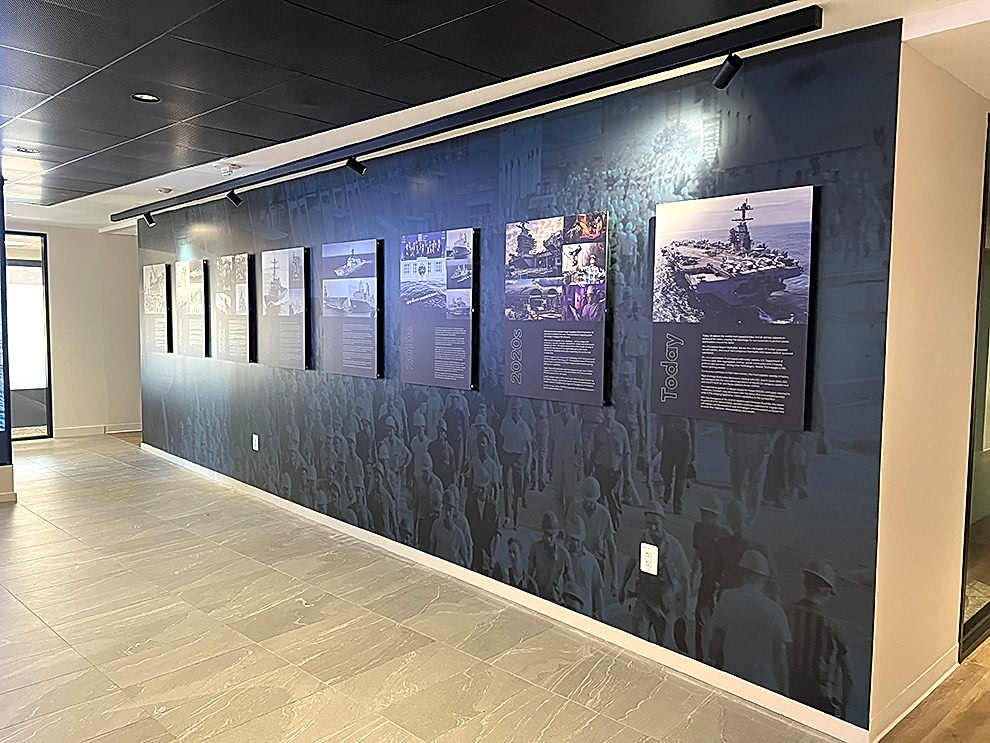 Standoff Mounted Signs in Concord, NC designed and installed for business offices and workplace branding