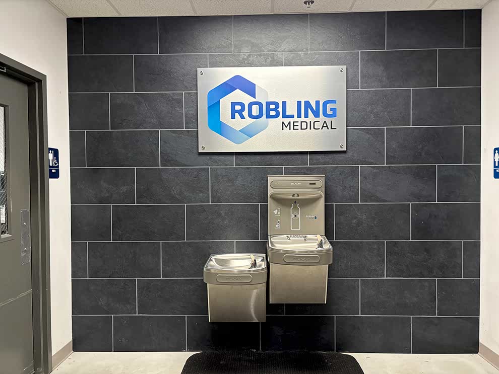 Standoff Mounted Signs in Fort Mill, SC designed and installed for office wall graphics and company identity