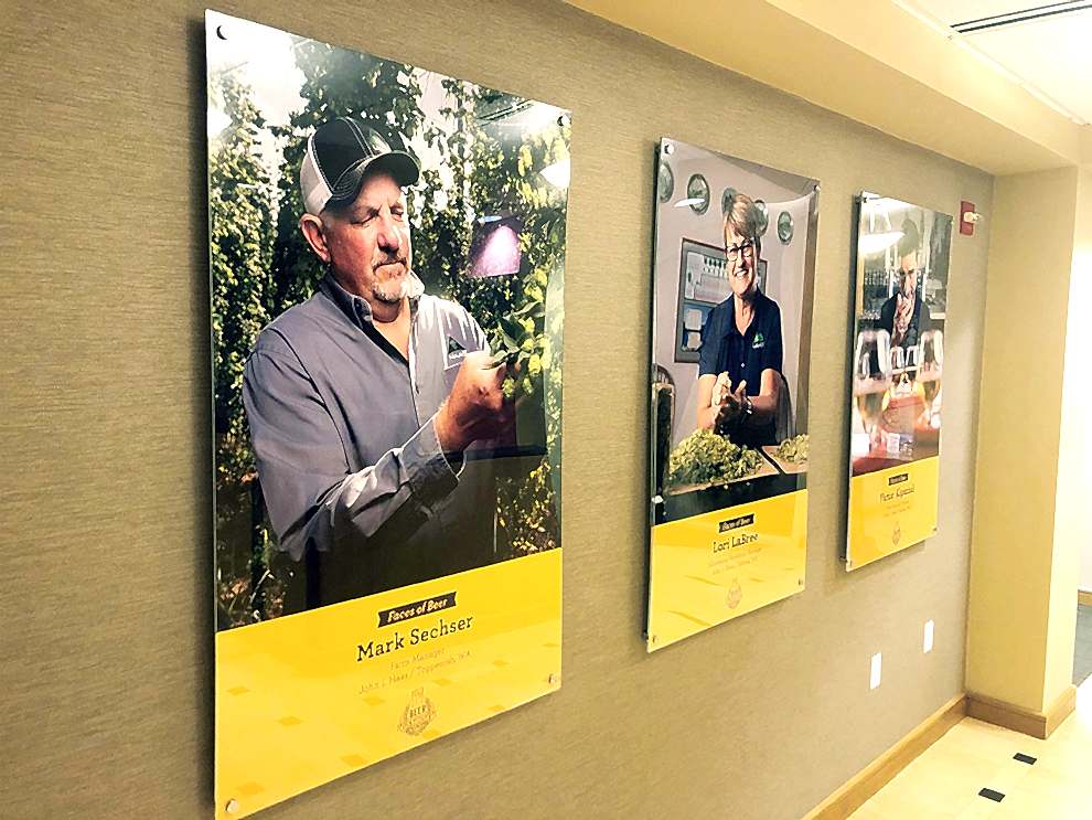 Standoff Mounted Signs in Fort Mill, SC designed and installed for branded interior environments