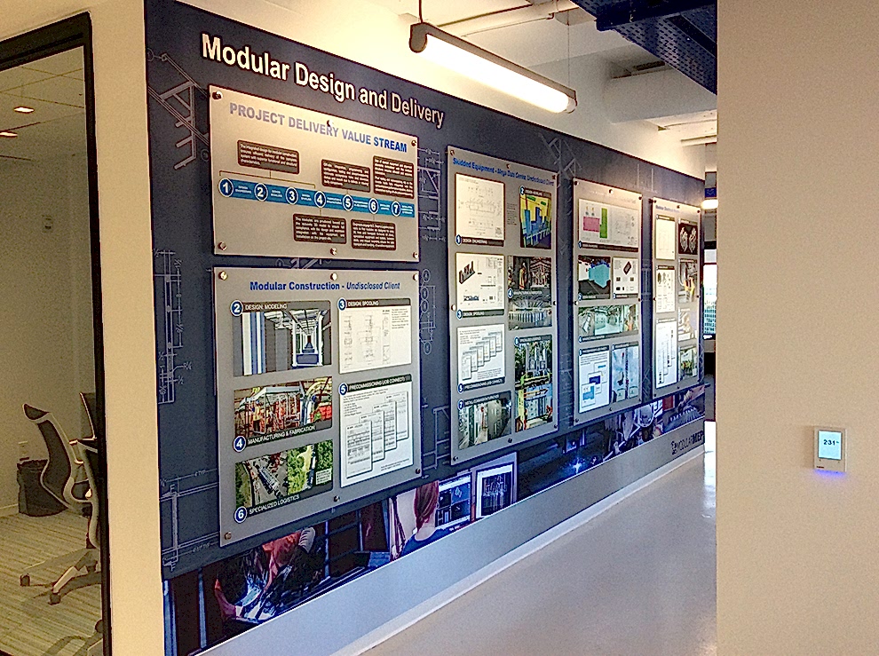 Standoff Mounted Signs in Fort Mill, SC designed and installed for business offices and workplace branding