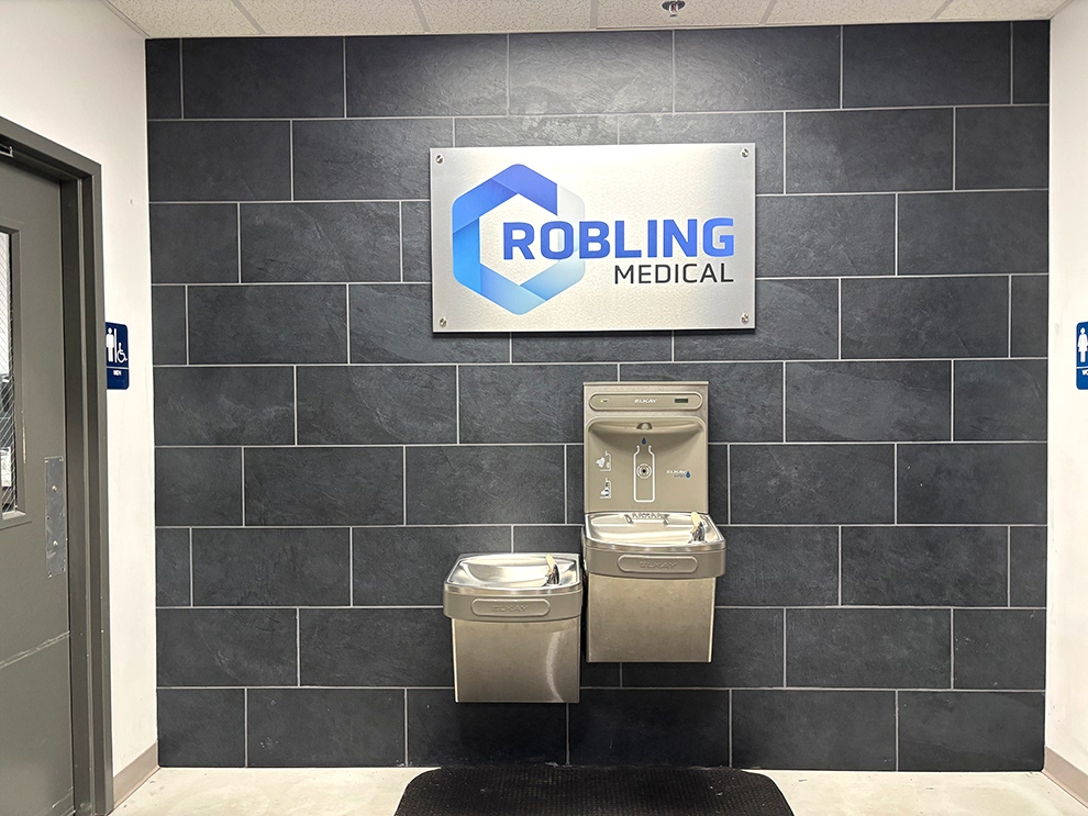 Standoff Mounted Signs in Gastonia, NC designed and installed for office wall graphics and company identity