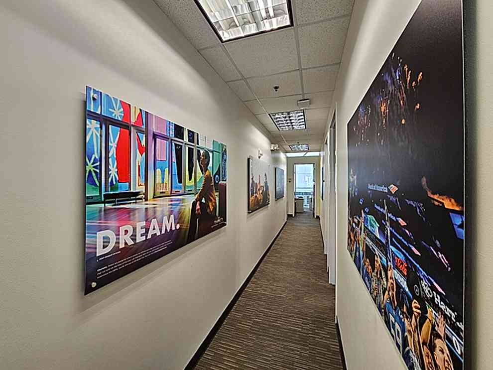Standoff Mounted Signs in Gastonia, NC designed and installed for corporate interior walls and branding displays