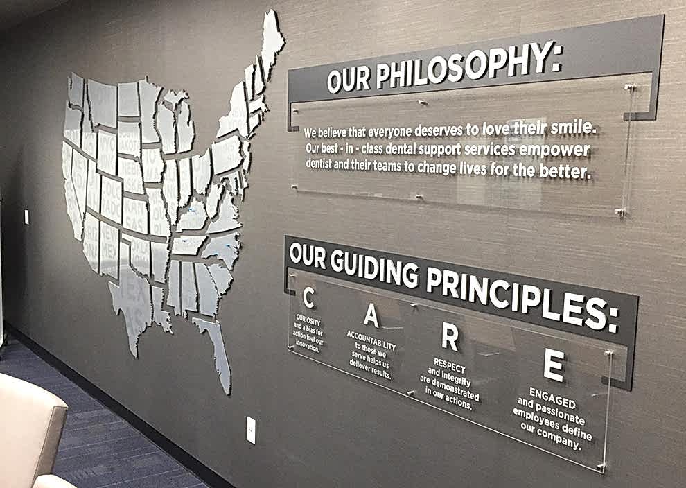Standoff Mounted Signs in Gastonia, NC designed and installed for professional offices and branded wall signage