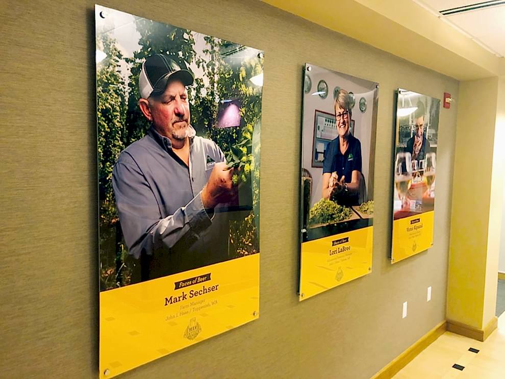 Standoff Mounted Signs in Gastonia, NC designed and installed for branded interior environments