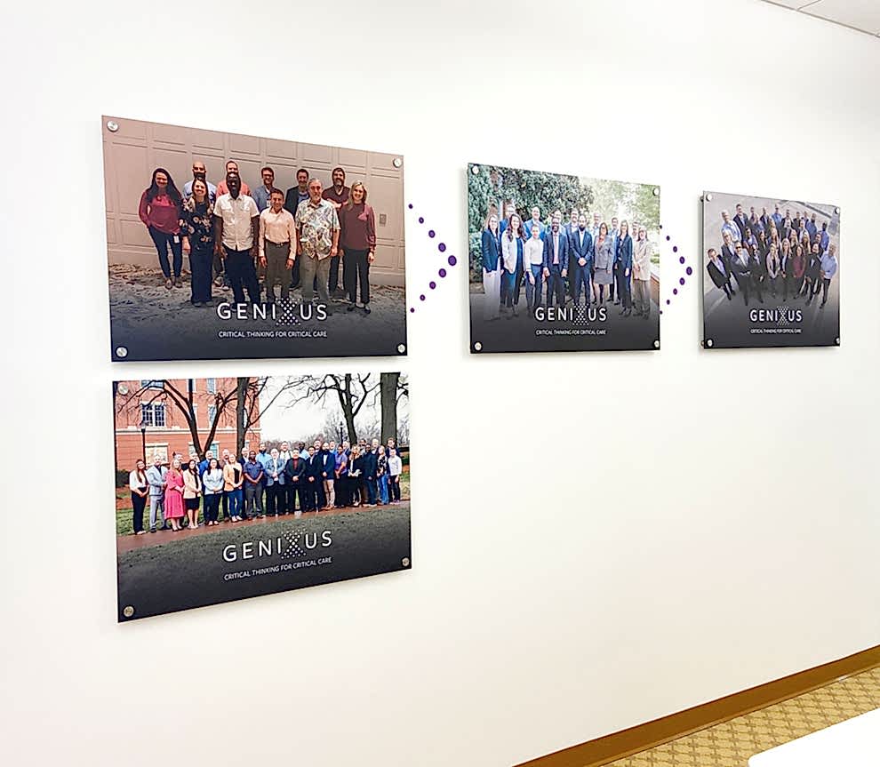 Standoff Mounted Signs in Hickory, NC designed and installed for commercial office branding and décor