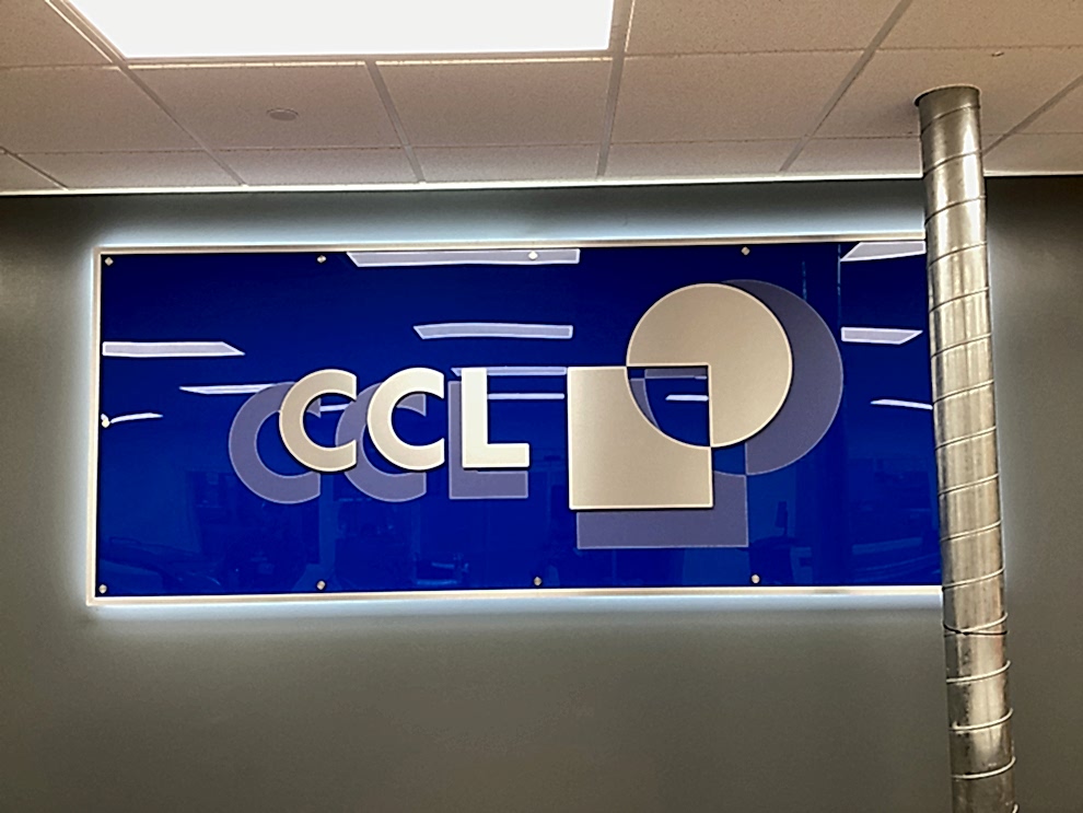 Standoff Mounted Signs in Hickory, NC designed and installed for company identity and professional interiors