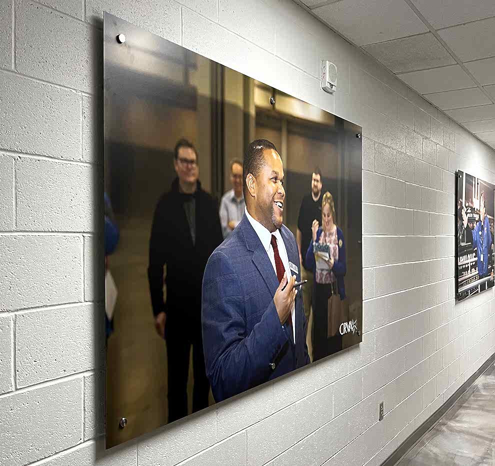 Standoff Mounted Signs in Hickory, NC designed and installed for business offices and workplace branding