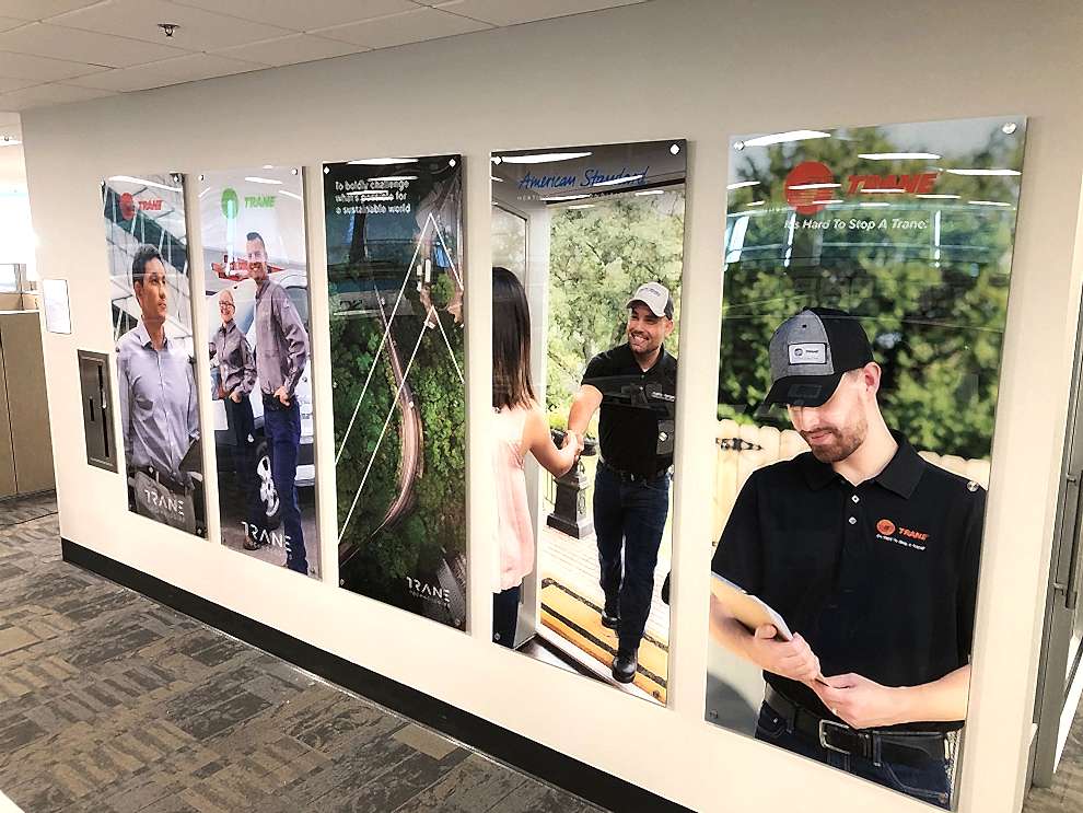 Standoff Mounted Signs in Lincolnton, NC designed and installed for company culture and visual identity displays