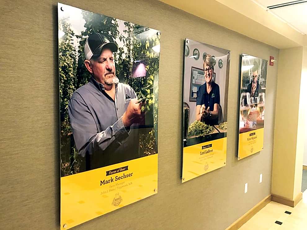 Standoff Mounted Signs in Lincolnton, NC designed and installed for branded interior environments