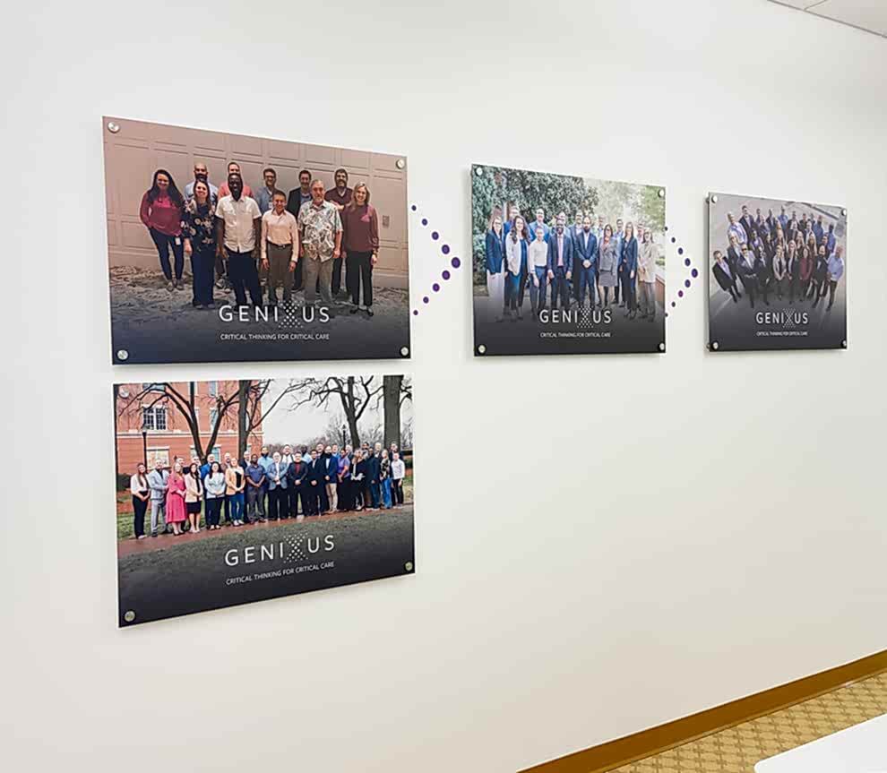 Standoff Mounted Signs in Lincolnton, NC designed and installed for commercial office branding and décor