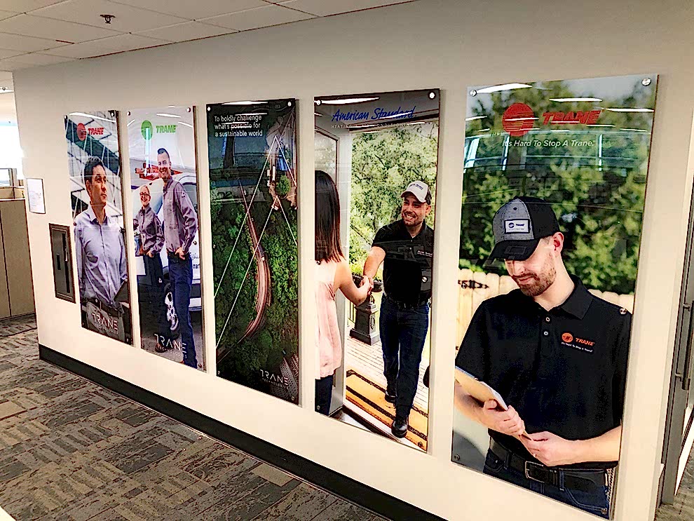 Standoff Mounted Signs in Rock Hill, SC designed and installed for company culture and visual identity displays