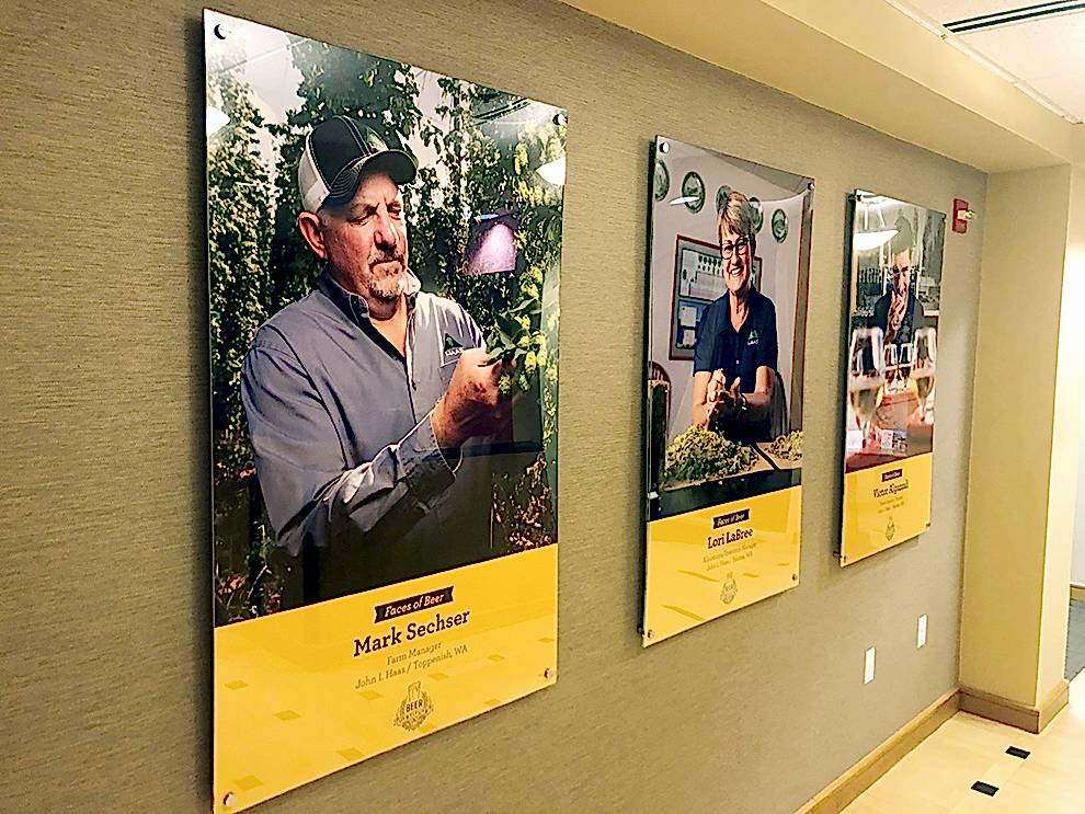 Standoff Mounted Signs in Rock Hill, SC designed and installed for branded interior environments