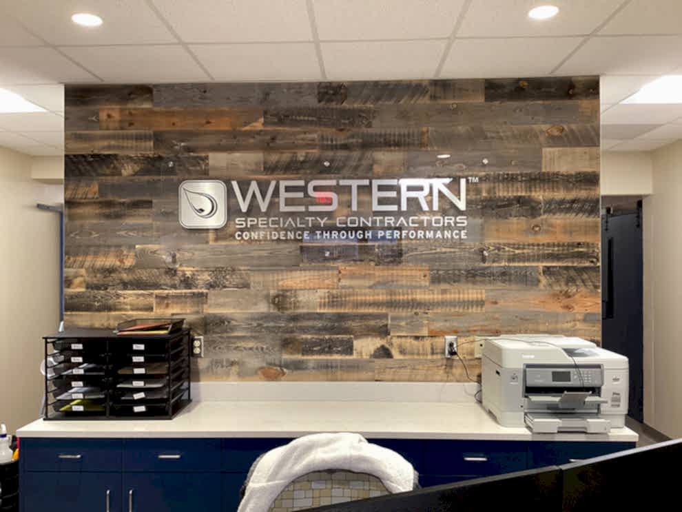 Standoff Mounted Signs in Rock Hill, SC designed and installed for business offices and workplace branding
