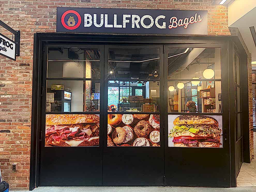 Storefront graphics with backlit sign and branded display Concord, NC
