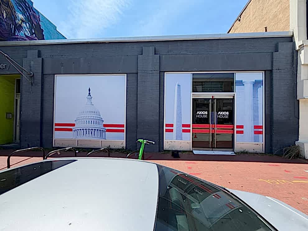 Custom storefront graphics and interior signage for business near Concord, NC