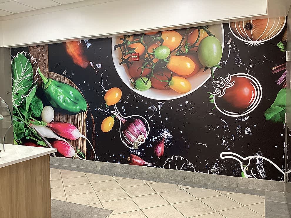 Storefront graphics and interior wall display branding Gastonia, NC