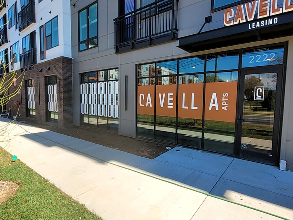 Custom storefront graphics and signage installation Gastonia, NC
