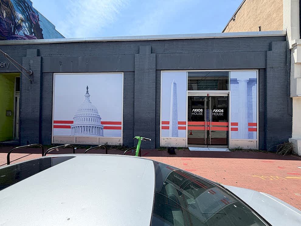 Custom storefront graphics and interior signage for business near Gastonia, NC