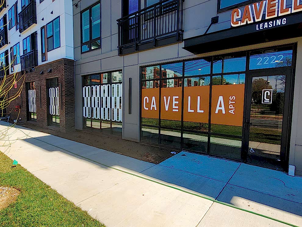 Custom storefront graphics and signage installation Hickory, NC