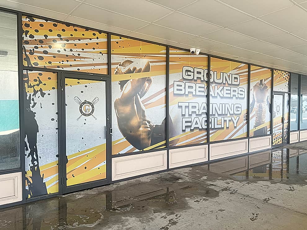Veterinary storefront graphics with custom branding signage