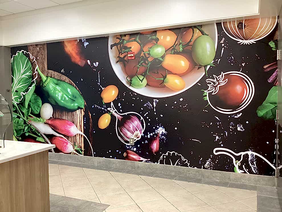 Storefront graphics and interior wall display branding Lincolnton, NC