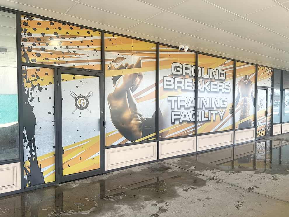 Veterinary storefront graphics with custom branding signage