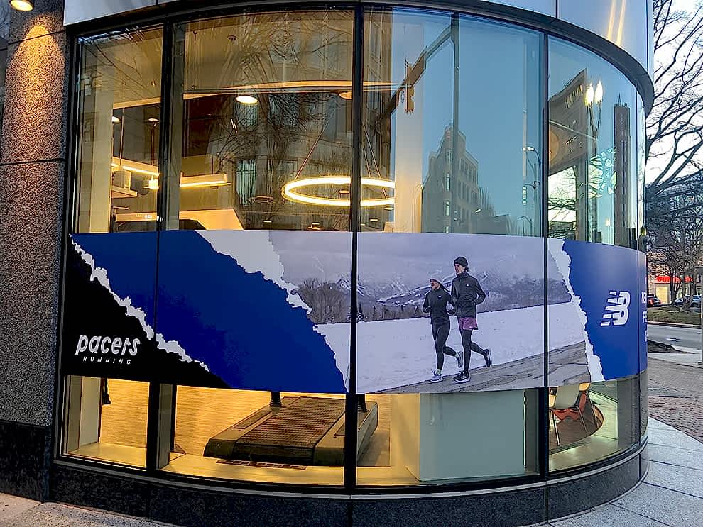 Storefront graphics and custom office wall display near Salisbury, NC