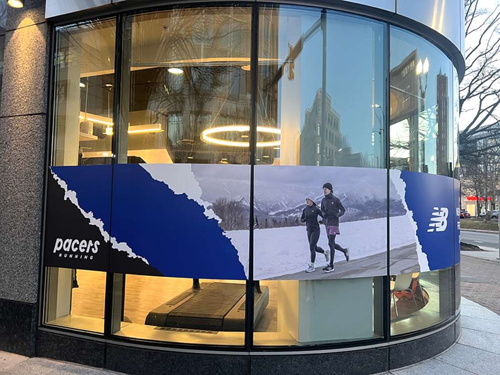 Storefront graphics and custom office wall display near Statesville, NC