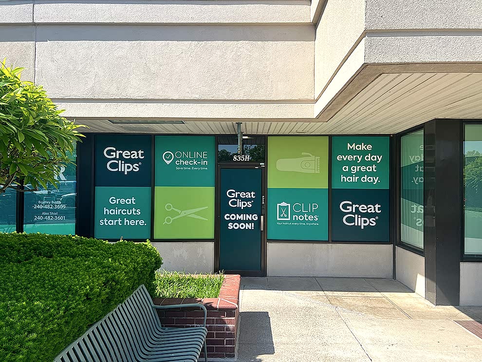 Branded storefront graphics and wall wrap signage Statesville, NC