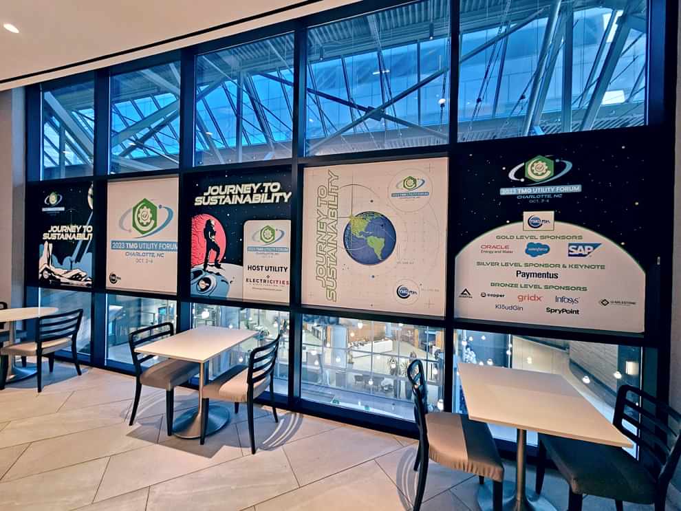 Trade show displays and wall graphics for business branding in Charlotte, NC