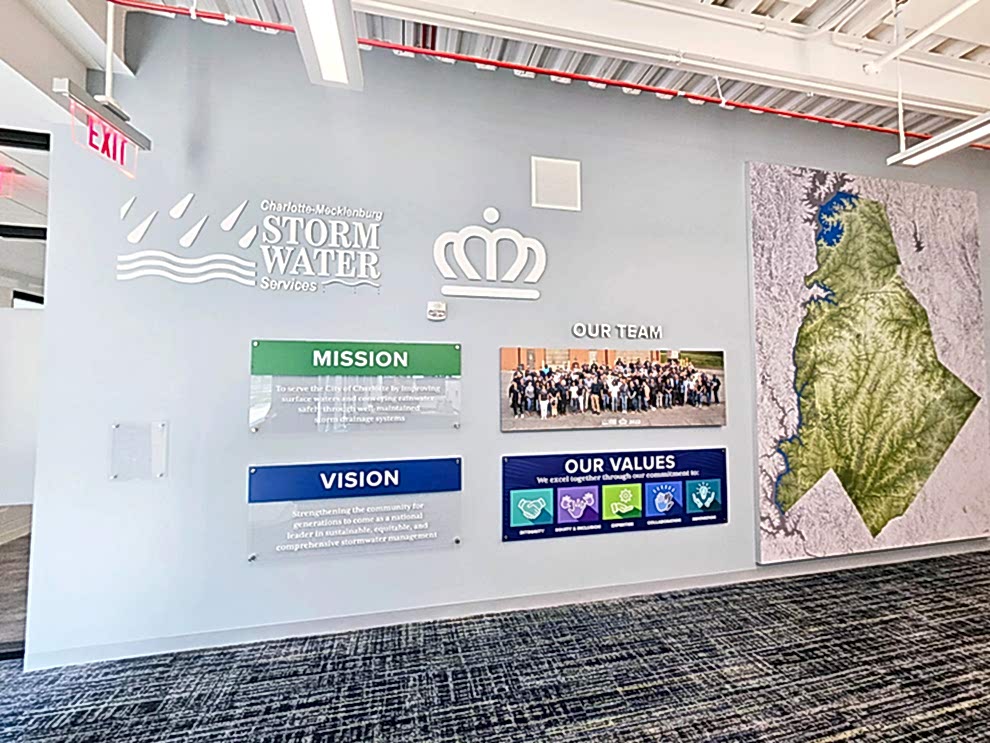 Dimensional Logo Displays and Branded Interior Graphics in Gastonia, NC