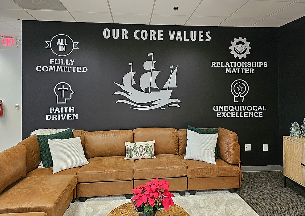 Wall displays for corporate spaces in Charlotte, NC
