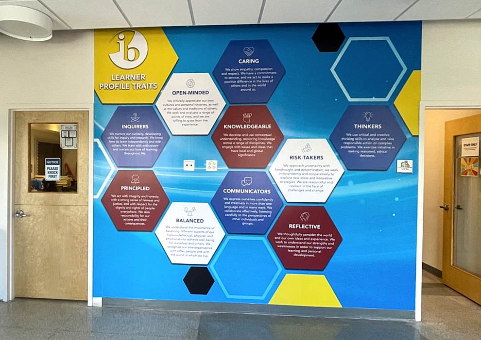 Corporate wall displays in Charlotte, NC, workplaces