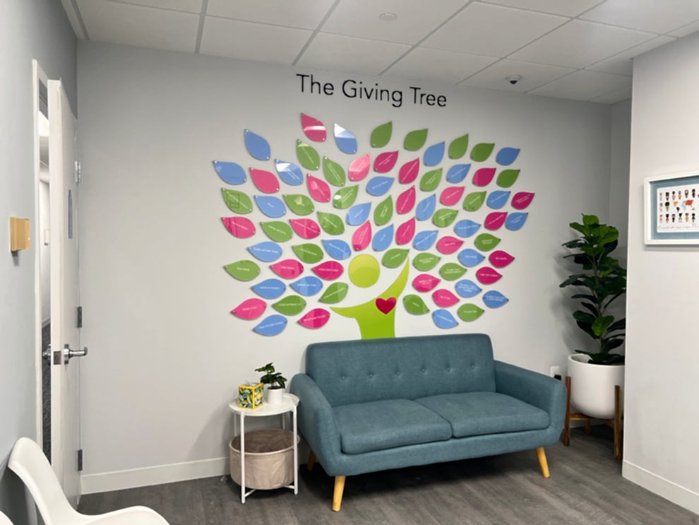 Creative wall displays for offices in Charlotte, NC