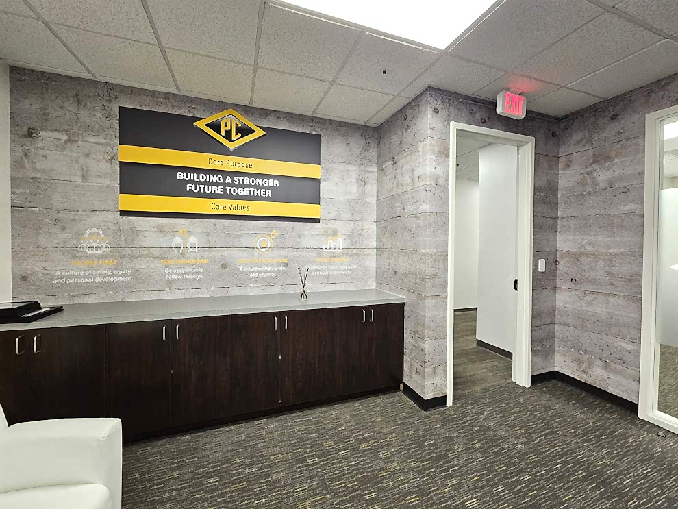 Creative wall displays for offices in Charlotte, NC